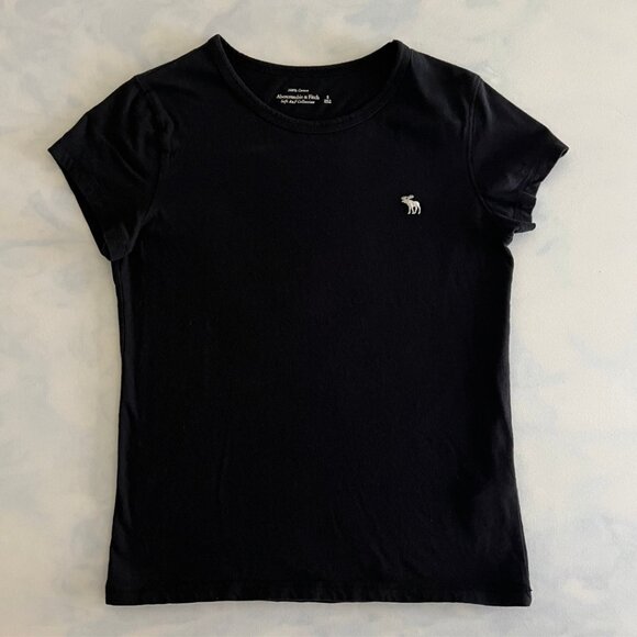 Abercrombie & Fitch Tops - Abercrombie & Fitch 100% Cotton Soft Collection Black Basic Tee Shirt
